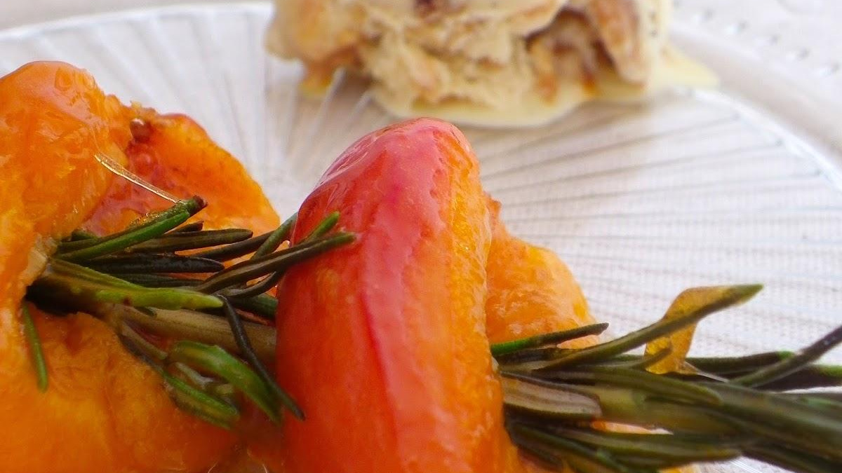 Melon Roti Au Miel Et Romarin Recette - Brochettes d'abricots rôtis au miel et romarin en vidéo - 750g.com