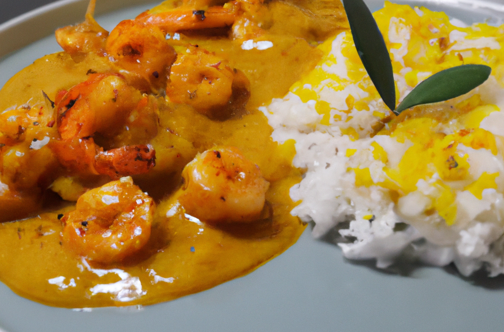 Riz aux Crevettes Curry - Recette Facile et Rapide 