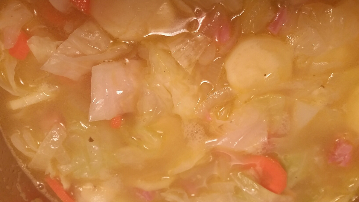Bouillon de volaille au chou