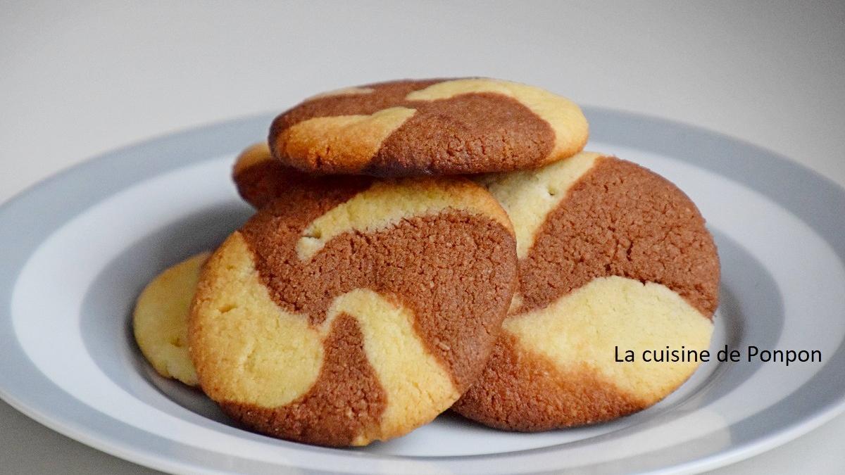 BISCUITS SABLÉS TOURBILLON - Recette des Sablés Vanille Chocolat 