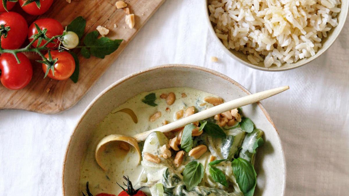 Recette Sauté de lotte au curry vert