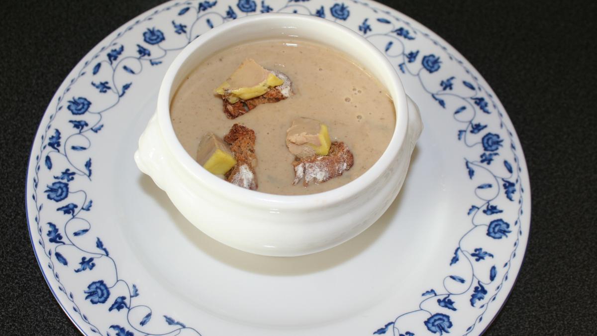 Velouté champignon 2025 foie gras