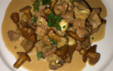 Sauté de veau aux girolles