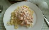 Tagliatelles au saumon et boursin