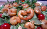 Salade de crevettes au gingembre