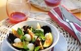 Salade de figues et de mozarella au basilic