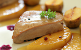 Foie gras poêlé aux poires