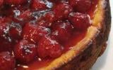 Gâteau au fromage et aux framboises