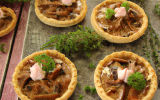 Tartelettes forestièrers au foie gras