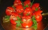 Tomates farcies aux champignons