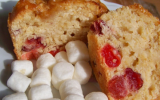 Muffins aux fruits rouges séchés et marshmallows