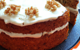 Cake aux carottes, feta et noix facile