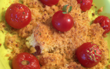 Crumble Cœur au poisson et tomates cerises