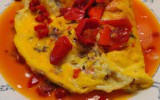 Omelette aux poivrons rouges