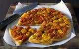 Tatin de tomates cerises chaudes