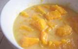 Soupe fraîche de mangues au parfum des îles