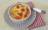 Clafoutis au chèvre et tomates cerise