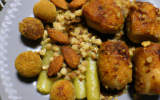 Poularde bruxelloise avec croquettes aux amandes