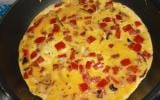 Omelette aux poivrons rouges facile