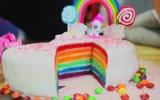 Rainbow cake spécial "My Little Pony"