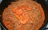 Spaghettis aux gambas