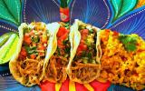 Tacos de poulet et riz mexicain