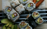 Maki californien au tempura de crevette et avocat