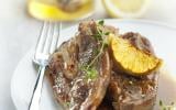 Tendrons de veau marinés au citron, miel et thym