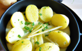 Pommes de terre au four crème fouettée gingembre et citron vert