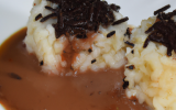 Riz au lait roulé au chocolat