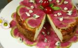 Cheesecake au Roquefort Papillon, Brousse et Carpaccio de Radis Red Meat