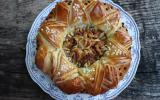 Brioche fleur aux amandes, pépites de chocolat et grains de sucre