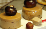 Sucette de foie gras aux châtaignes et leur crème châtaignes