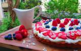 Gâteau aux fruits rouges et crème mascarpone