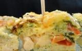 Frittata aux courgettes, tomate et fromage