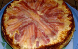 Quiche Tatin : pommes de terre, lard et fromage