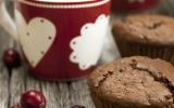 Muffins tout chocolat aux cranberries