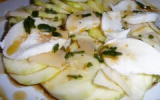 Carpaccio de courgettes au parmesan et mozzarella