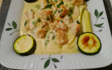 Courgette poulet crème