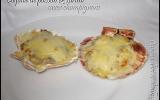 Coquilles farcies au surimi & poisson