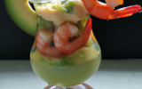 Cocktail avocats et crevettes