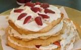 Gâteau d'antan aux fraises de grand-mère