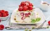 Semifreddo avec framboises et limoncello