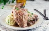 Lapin au cidre et lardons