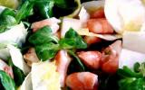 Salade & crevettes au vinaigre d'hibiscus