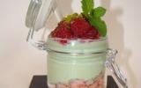 Petit pot gourmand ivoire, pistache et framboise