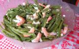 Salade de haricots verts aux crevettes