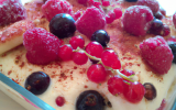 Tiramisu aux fruits rouges frais et fromage blanc