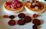 Blinis Saint Jacques et chorizo