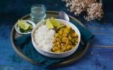 Curry aux poireaux et aux pois chiches